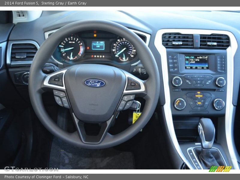 Sterling Gray / Earth Gray 2014 Ford Fusion S