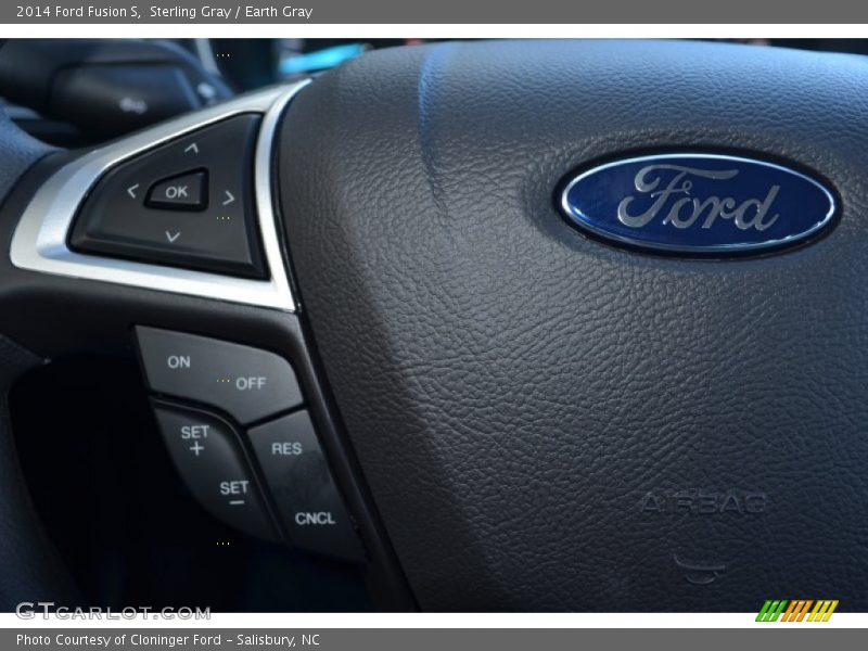 Sterling Gray / Earth Gray 2014 Ford Fusion S
