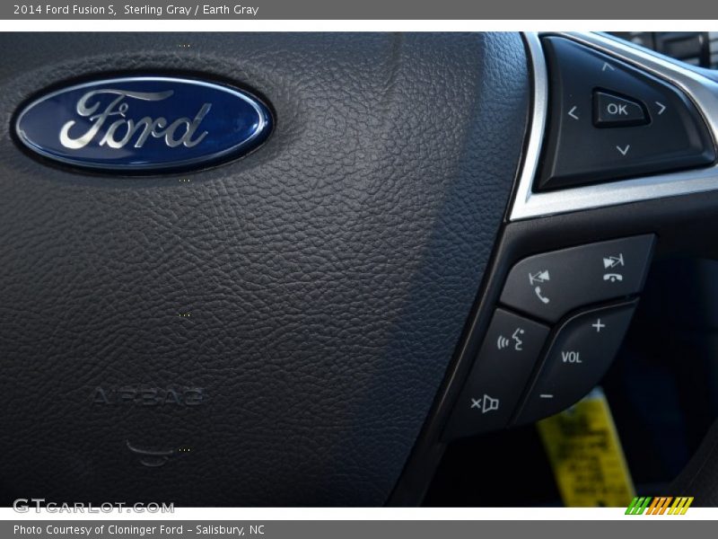 Sterling Gray / Earth Gray 2014 Ford Fusion S