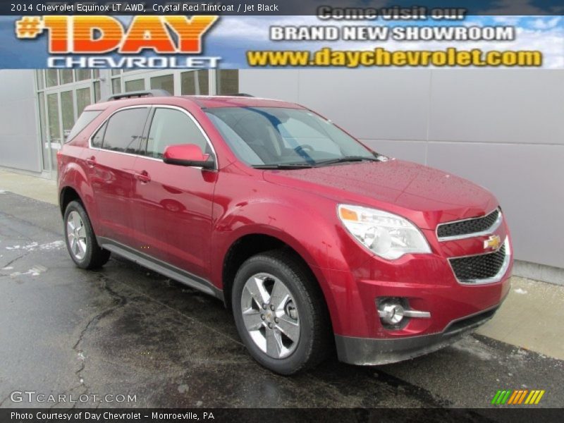 Crystal Red Tintcoat / Jet Black 2014 Chevrolet Equinox LT AWD