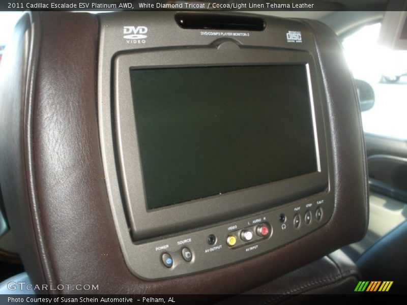 White Diamond Tricoat / Cocoa/Light Linen Tehama Leather 2011 Cadillac Escalade ESV Platinum AWD