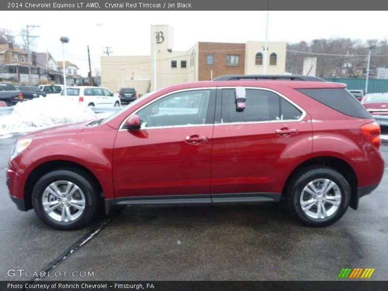 Crystal Red Tintcoat / Jet Black 2014 Chevrolet Equinox LT AWD