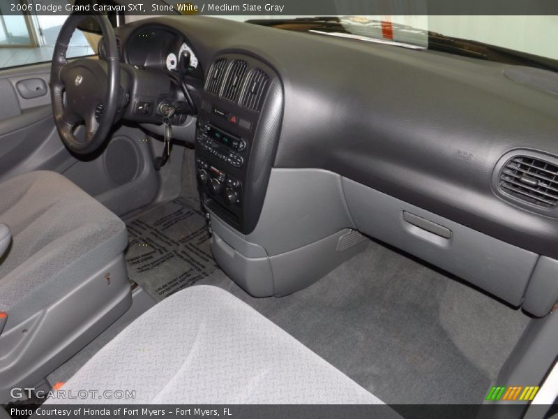 Stone White / Medium Slate Gray 2006 Dodge Grand Caravan SXT