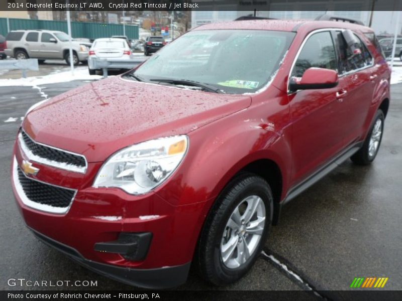 Crystal Red Tintcoat / Jet Black 2014 Chevrolet Equinox LT AWD