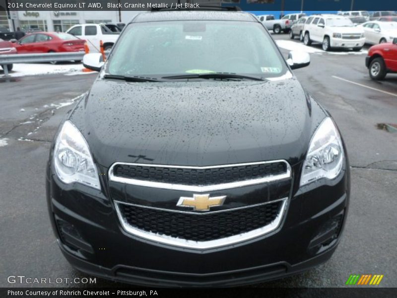 Black Granite Metallic / Jet Black 2014 Chevrolet Equinox LT AWD