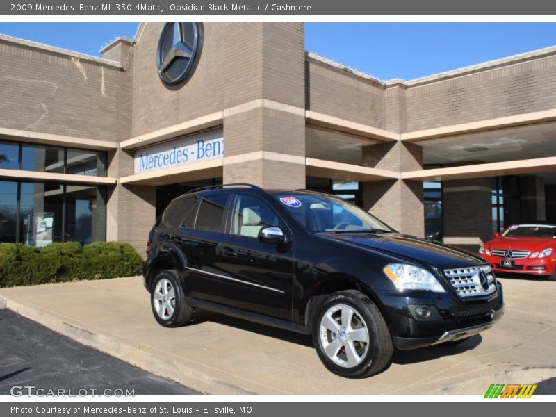 Obsidian Black Metallic / Cashmere 2009 Mercedes-Benz ML 350 4Matic