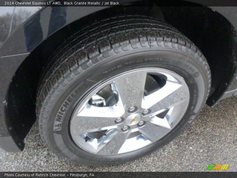 Black Granite Metallic / Jet Black 2014 Chevrolet Equinox LT AWD