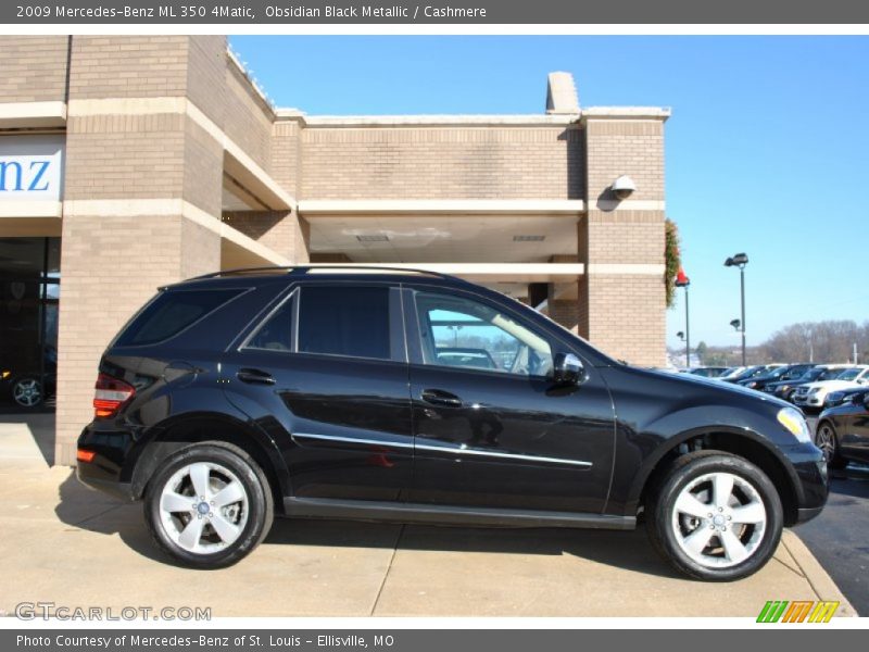 Obsidian Black Metallic / Cashmere 2009 Mercedes-Benz ML 350 4Matic