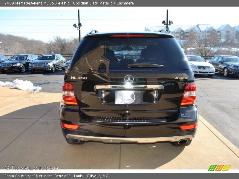 Obsidian Black Metallic / Cashmere 2009 Mercedes-Benz ML 350 4Matic