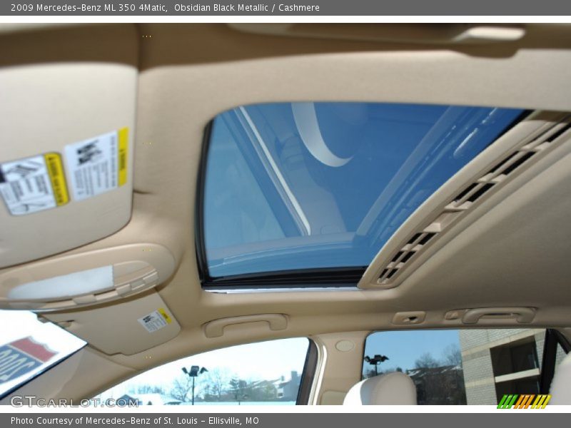 Obsidian Black Metallic / Cashmere 2009 Mercedes-Benz ML 350 4Matic