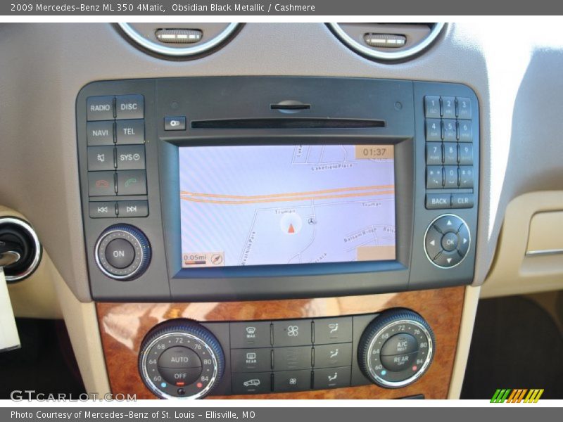 Obsidian Black Metallic / Cashmere 2009 Mercedes-Benz ML 350 4Matic