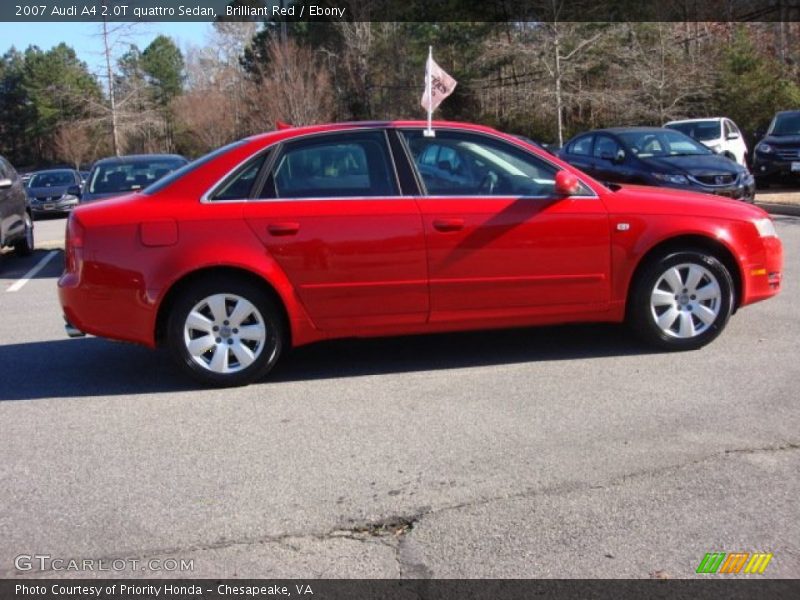 Brilliant Red / Ebony 2007 Audi A4 2.0T quattro Sedan