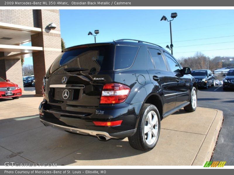 Obsidian Black Metallic / Cashmere 2009 Mercedes-Benz ML 350 4Matic