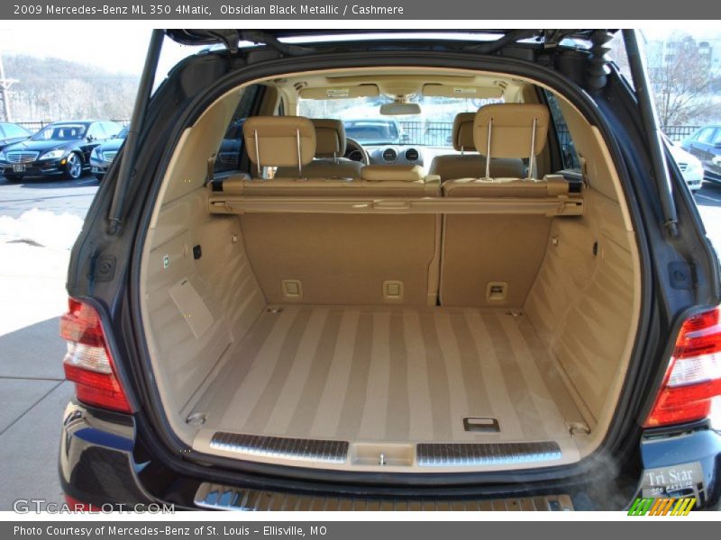 Obsidian Black Metallic / Cashmere 2009 Mercedes-Benz ML 350 4Matic