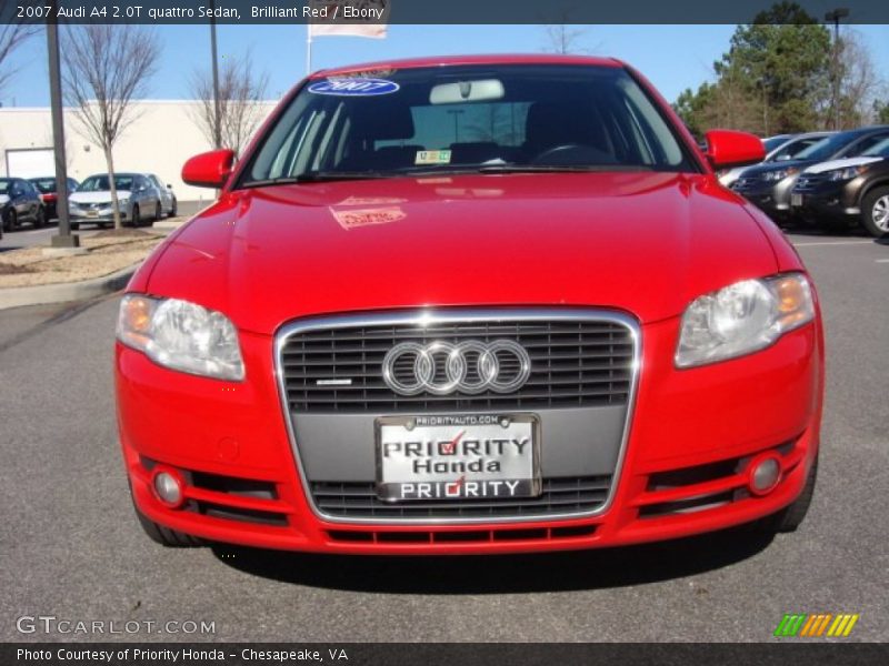 Brilliant Red / Ebony 2007 Audi A4 2.0T quattro Sedan