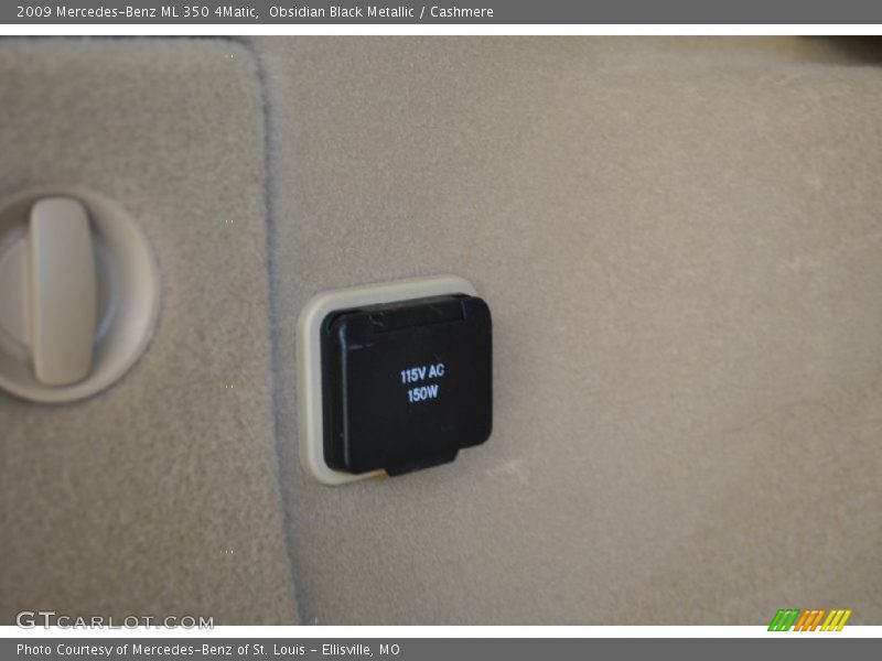 Obsidian Black Metallic / Cashmere 2009 Mercedes-Benz ML 350 4Matic