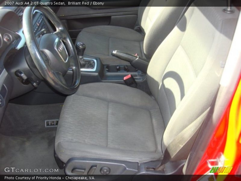 Brilliant Red / Ebony 2007 Audi A4 2.0T quattro Sedan