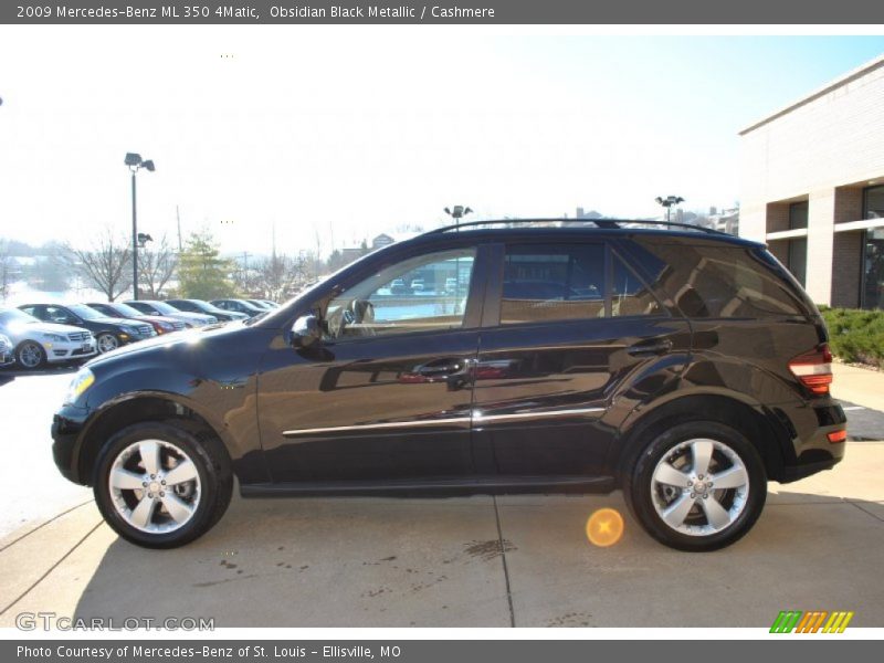 Obsidian Black Metallic / Cashmere 2009 Mercedes-Benz ML 350 4Matic