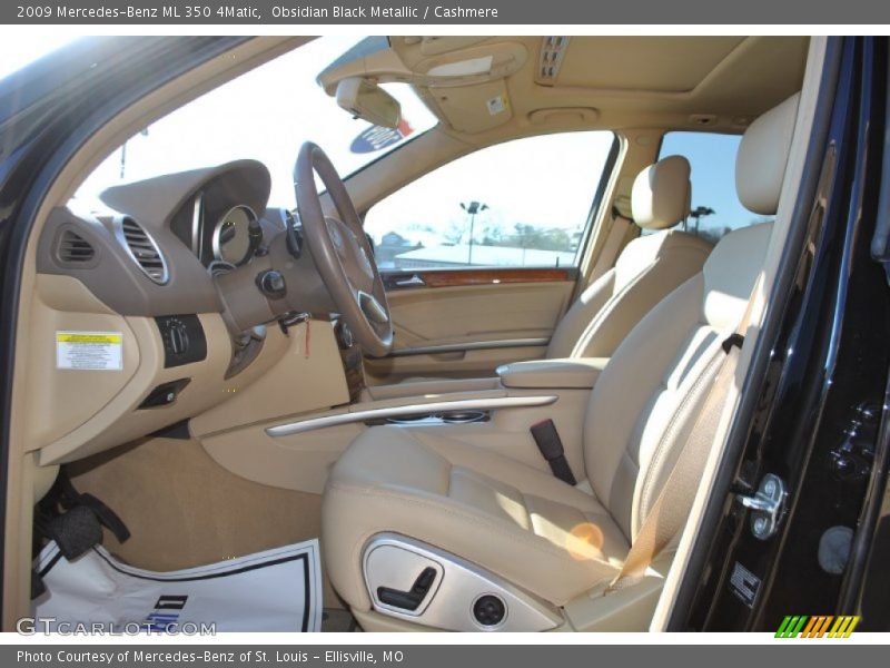 Obsidian Black Metallic / Cashmere 2009 Mercedes-Benz ML 350 4Matic