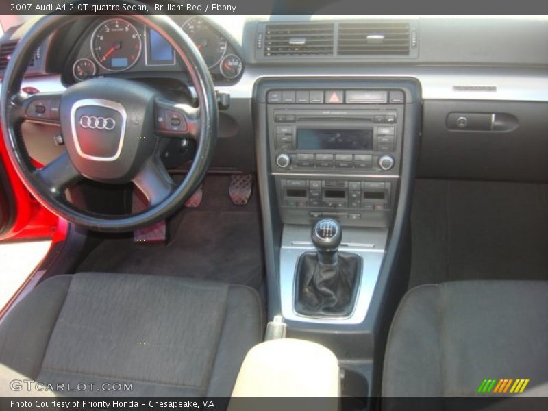 Brilliant Red / Ebony 2007 Audi A4 2.0T quattro Sedan