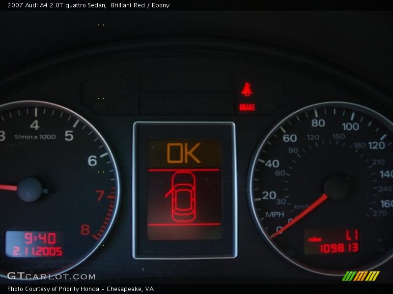 Brilliant Red / Ebony 2007 Audi A4 2.0T quattro Sedan