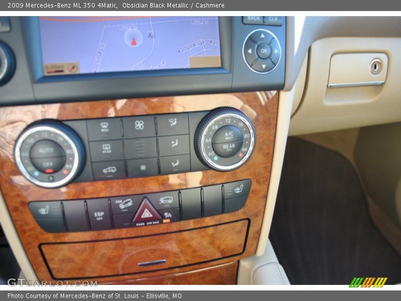 Obsidian Black Metallic / Cashmere 2009 Mercedes-Benz ML 350 4Matic