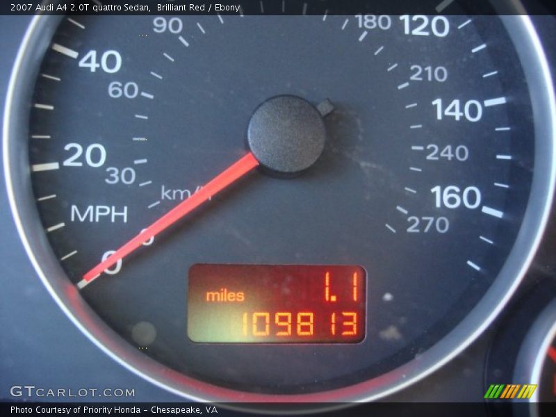 Brilliant Red / Ebony 2007 Audi A4 2.0T quattro Sedan