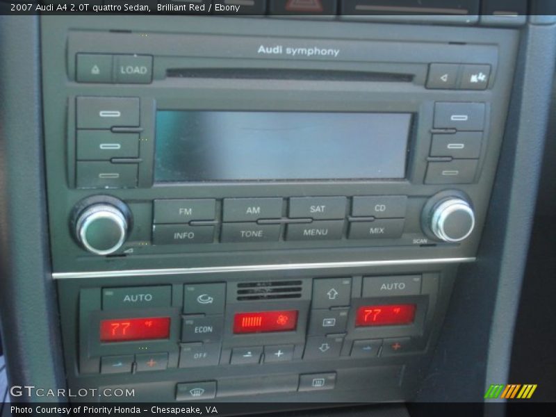 Brilliant Red / Ebony 2007 Audi A4 2.0T quattro Sedan