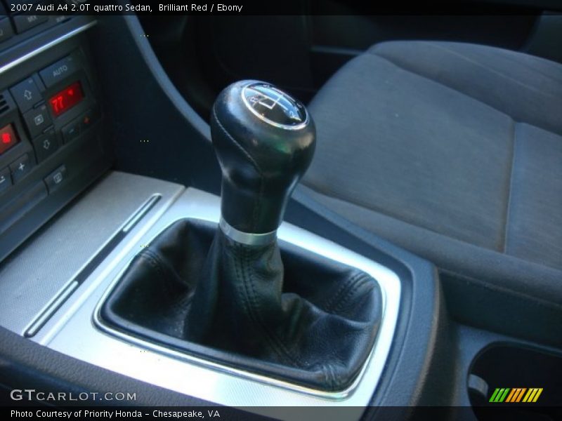 Brilliant Red / Ebony 2007 Audi A4 2.0T quattro Sedan