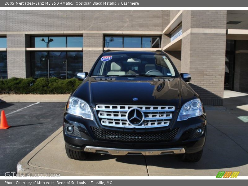 Obsidian Black Metallic / Cashmere 2009 Mercedes-Benz ML 350 4Matic