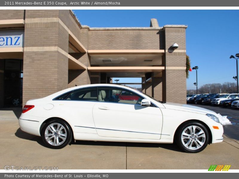 Arctic White / Almond/Mocha 2011 Mercedes-Benz E 350 Coupe