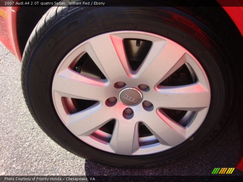 Brilliant Red / Ebony 2007 Audi A4 2.0T quattro Sedan
