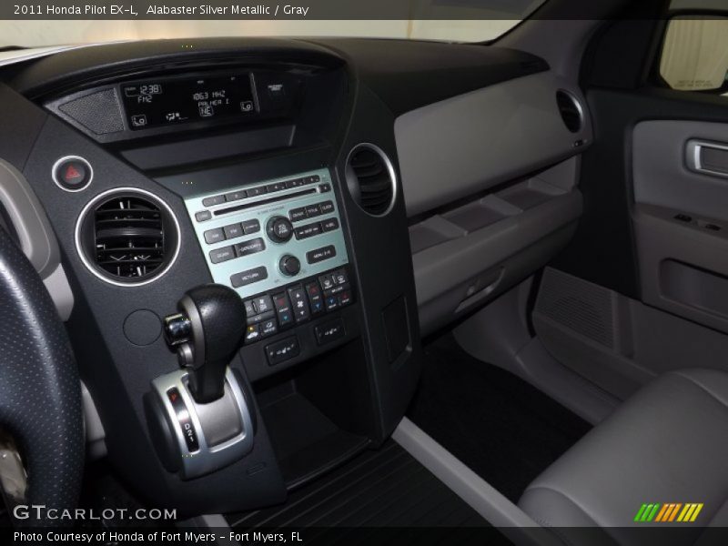 Alabaster Silver Metallic / Gray 2011 Honda Pilot EX-L
