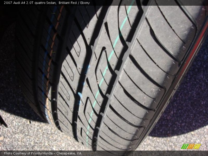 Brilliant Red / Ebony 2007 Audi A4 2.0T quattro Sedan