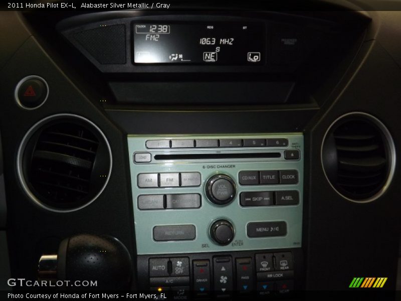 Alabaster Silver Metallic / Gray 2011 Honda Pilot EX-L
