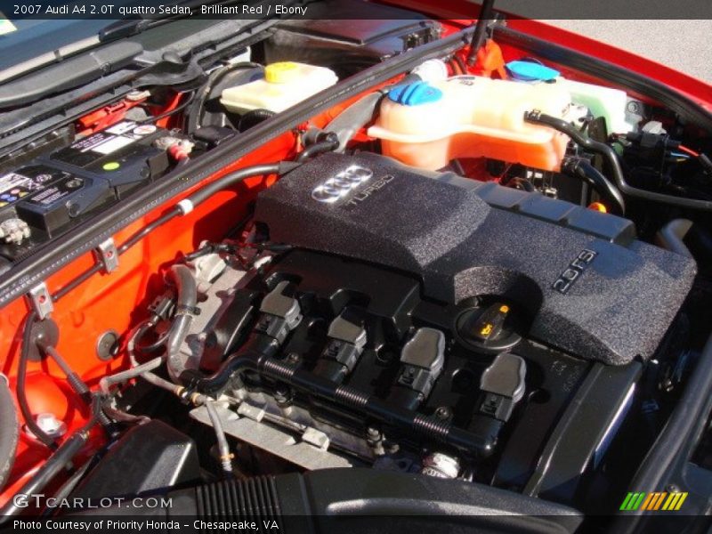 Brilliant Red / Ebony 2007 Audi A4 2.0T quattro Sedan
