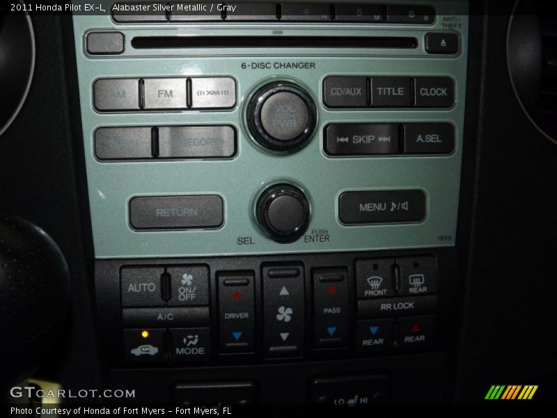 Alabaster Silver Metallic / Gray 2011 Honda Pilot EX-L