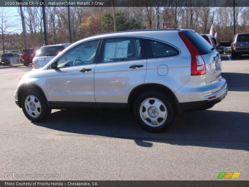 Alabaster Silver Metallic / Gray 2010 Honda CR-V LX