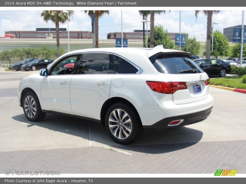 White Diamond Pearl / Parchment 2014 Acura MDX SH-AWD Technology