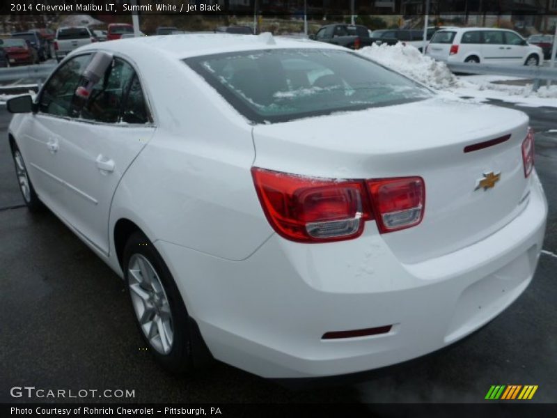 Summit White / Jet Black 2014 Chevrolet Malibu LT