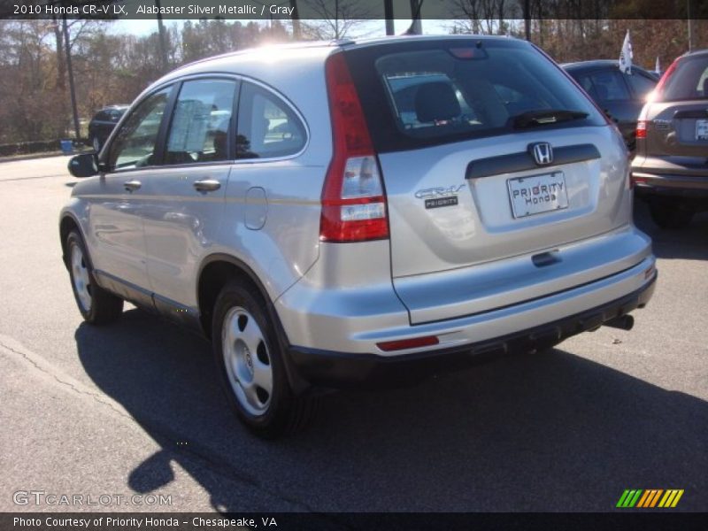 Alabaster Silver Metallic / Gray 2010 Honda CR-V LX