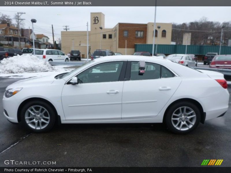 Summit White / Jet Black 2014 Chevrolet Malibu LT