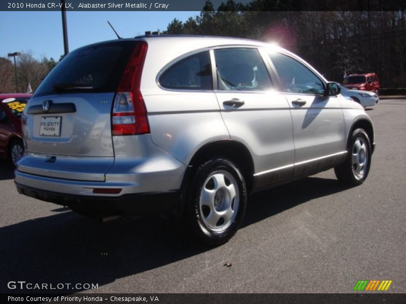 Alabaster Silver Metallic / Gray 2010 Honda CR-V LX
