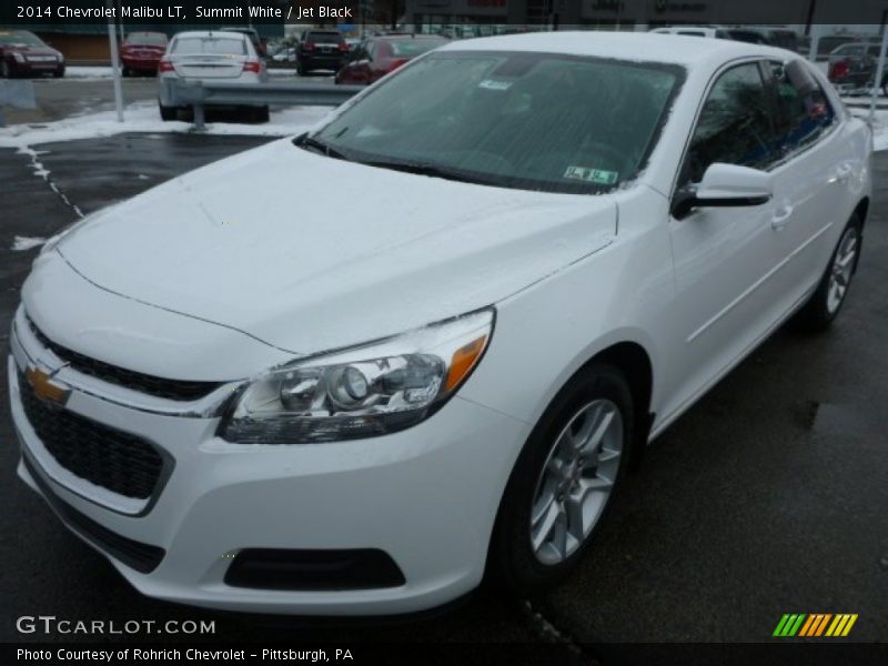 Summit White / Jet Black 2014 Chevrolet Malibu LT