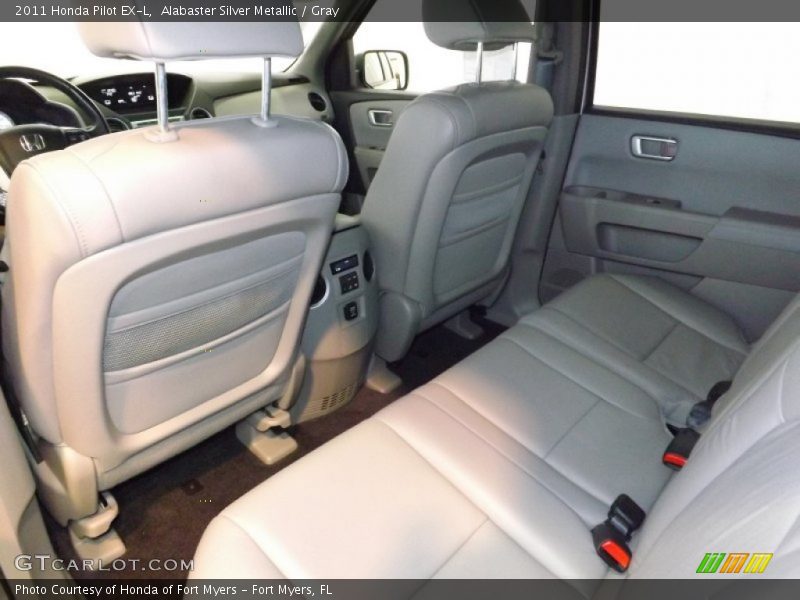 Alabaster Silver Metallic / Gray 2011 Honda Pilot EX-L