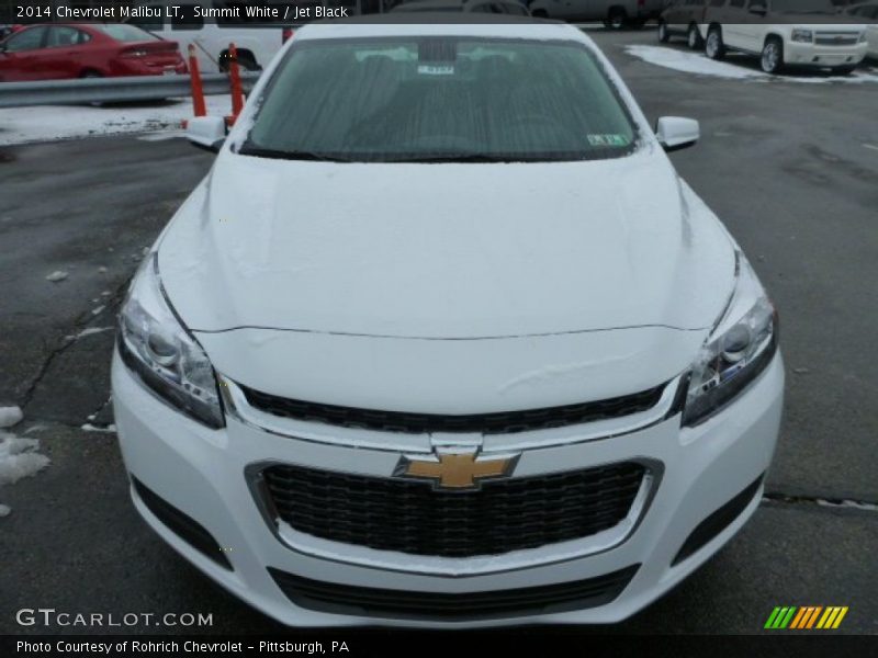 Summit White / Jet Black 2014 Chevrolet Malibu LT