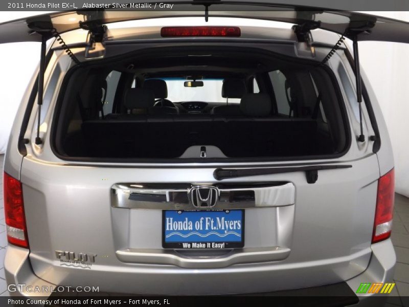 Alabaster Silver Metallic / Gray 2011 Honda Pilot EX-L