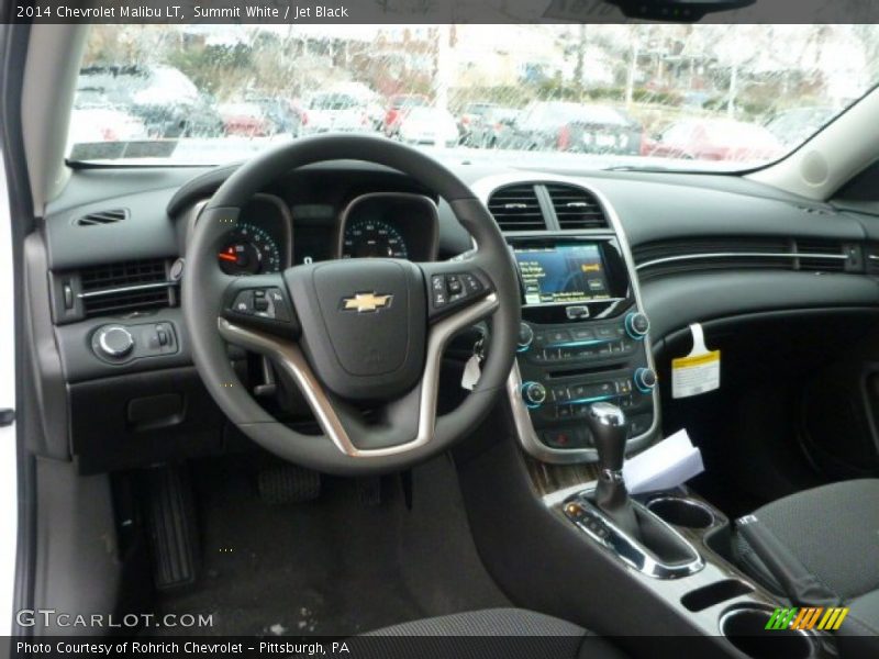 Summit White / Jet Black 2014 Chevrolet Malibu LT