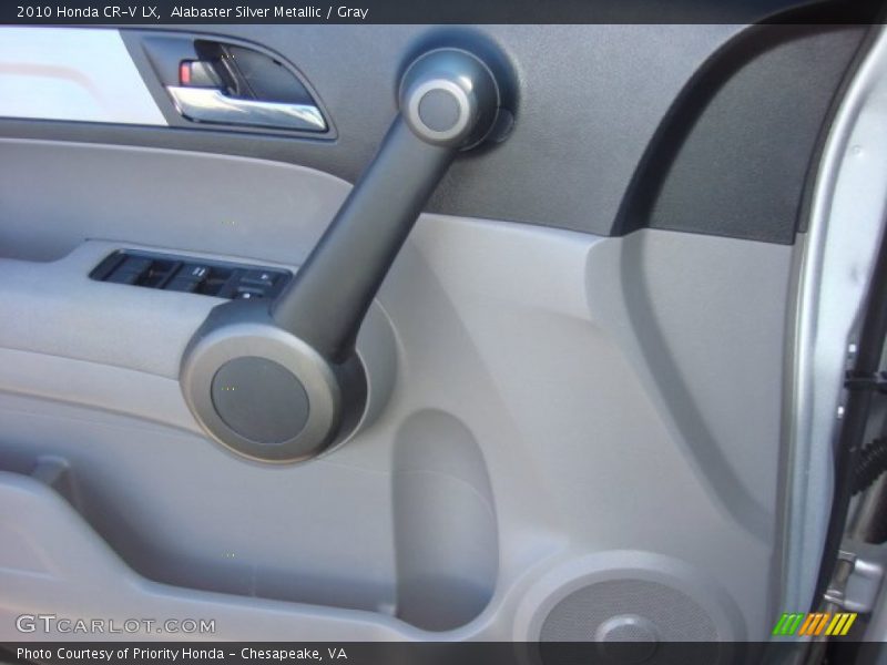 Alabaster Silver Metallic / Gray 2010 Honda CR-V LX