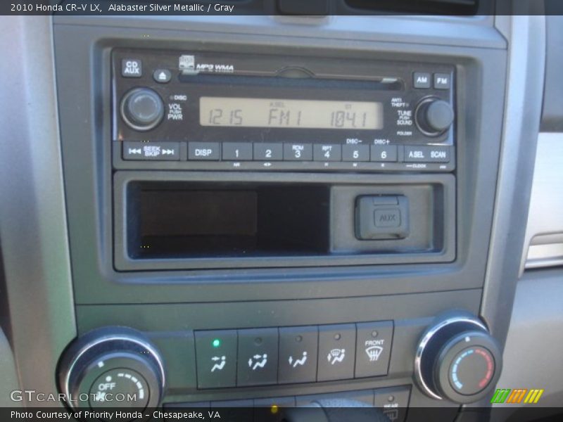 Alabaster Silver Metallic / Gray 2010 Honda CR-V LX